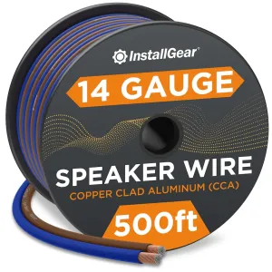 14 Gauge Speaker Wire Cable (500ft), 14 Awg Speaker Wire Cable, True Spec Soft