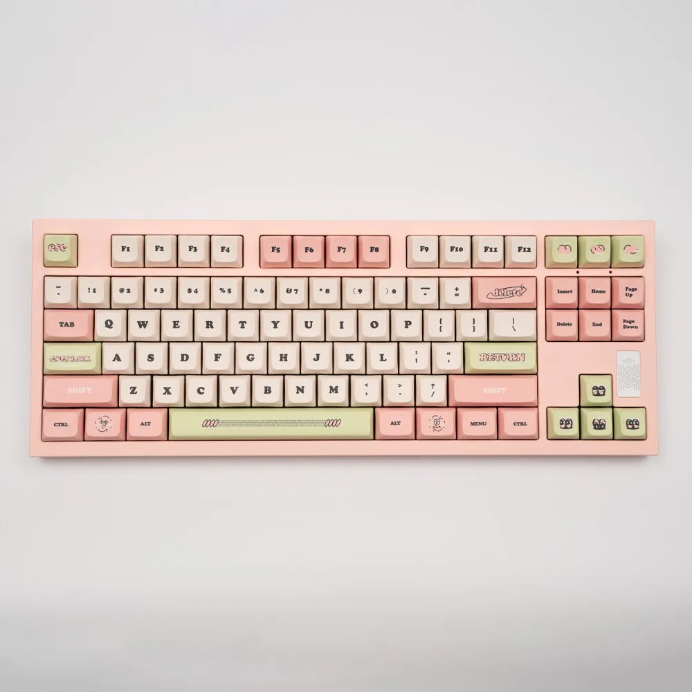 141 Keys Retro Peach Keycaps set