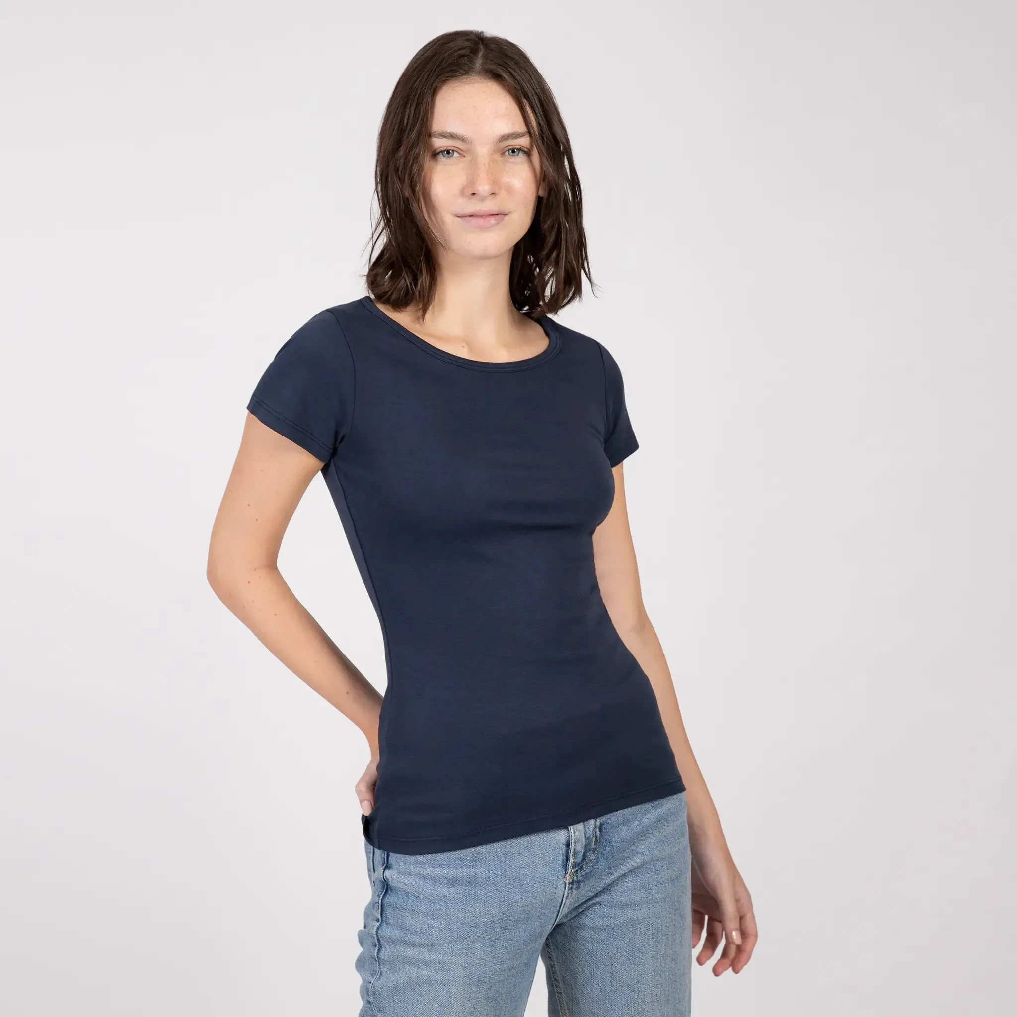 6 Pack - Women's Organic Pima Cotton T-Shirts