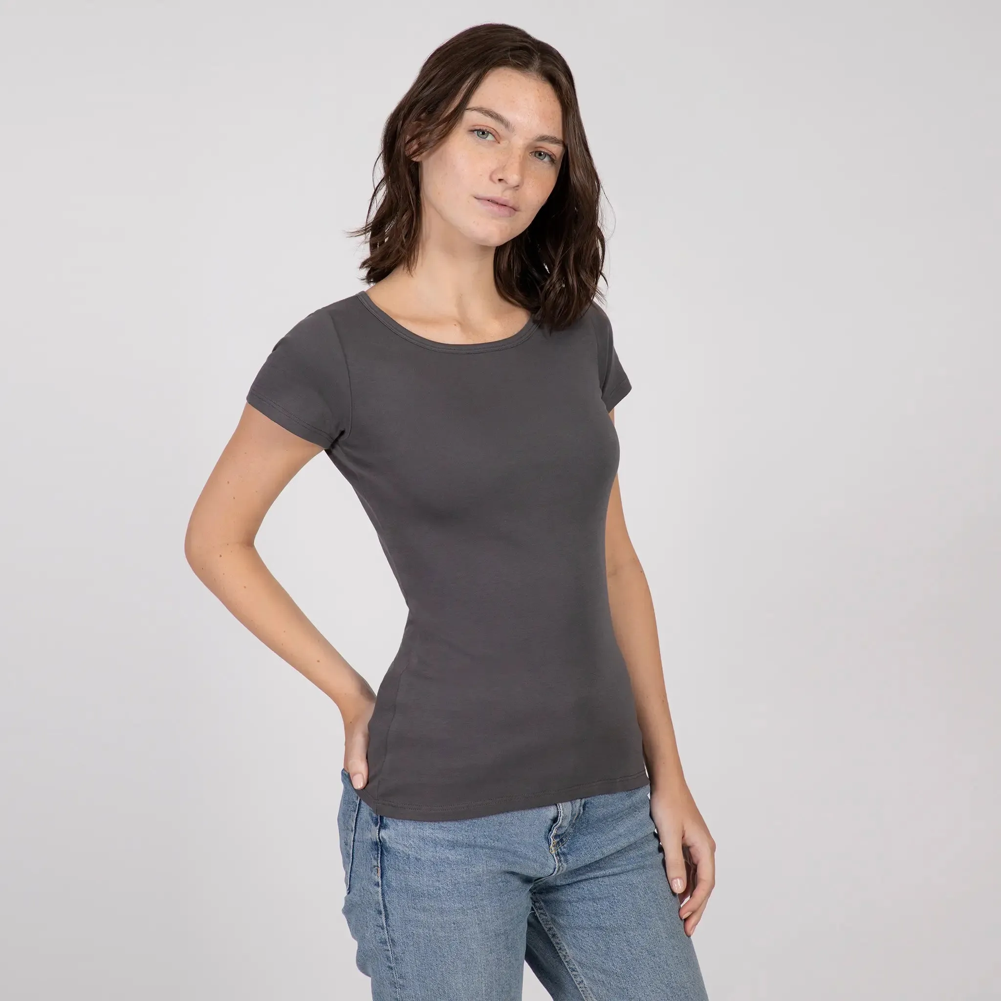 6 Pack - Women's Organic Pima Cotton T-Shirts