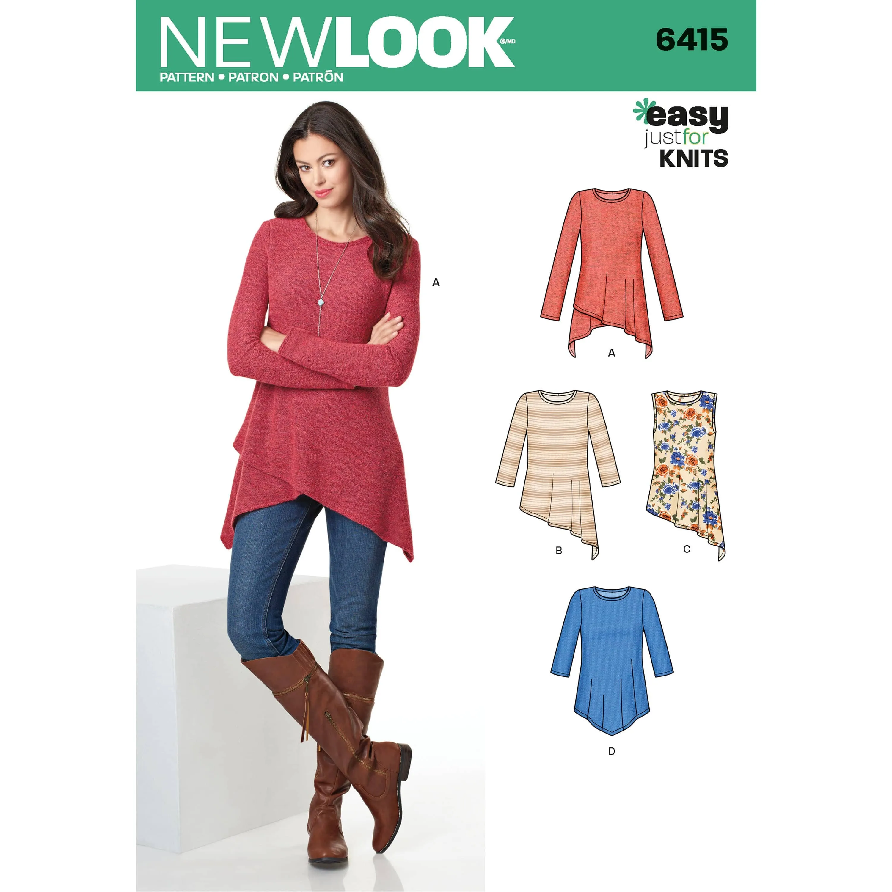 6415 Misses' Knit Tunics