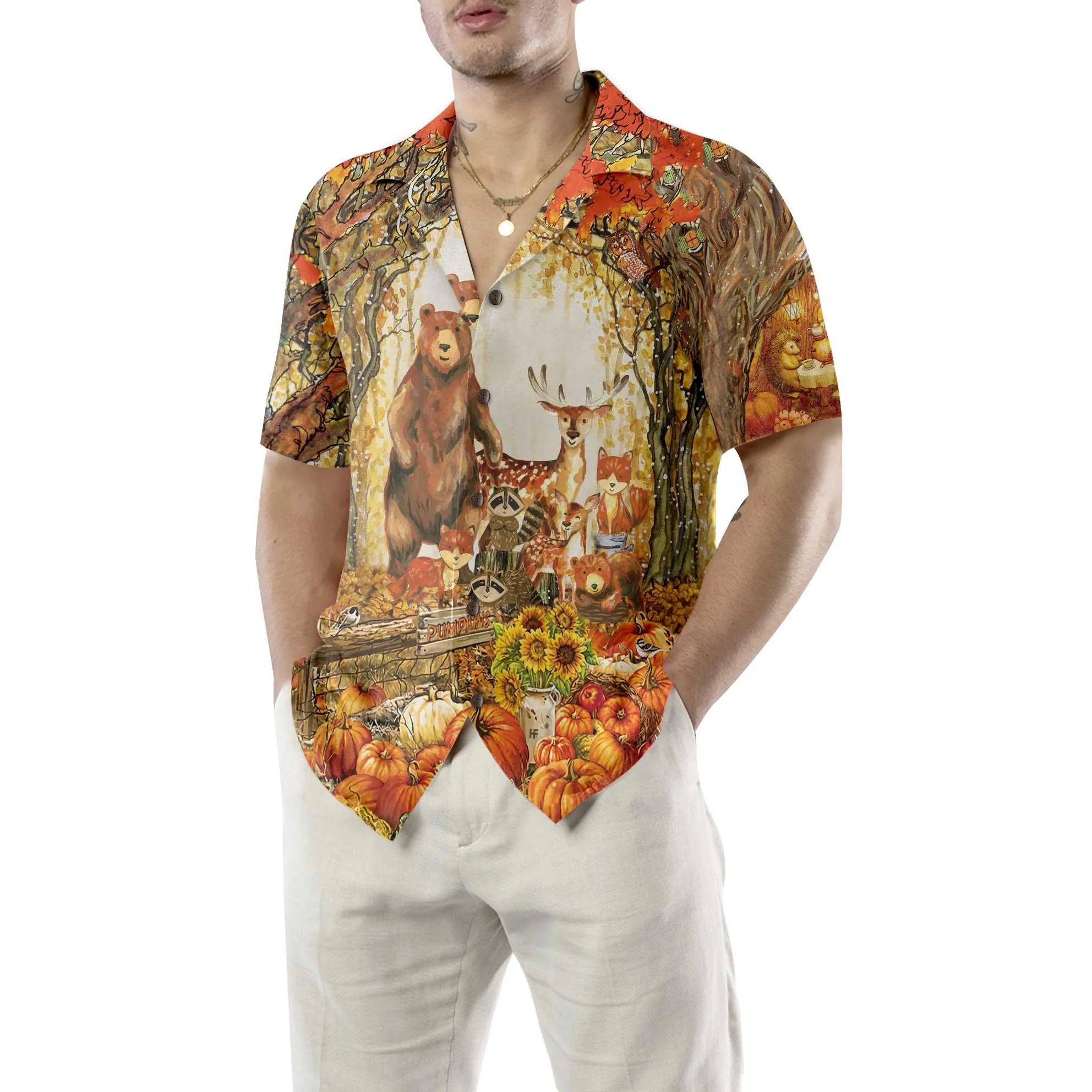 A Greatful Thanksgiving Hawaiian Shirt, Fall Thanksgiving Shirt, Gift For Thanksgiving Day