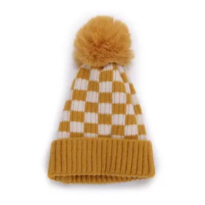 Accity | Children's Checkerboard Knit Hat