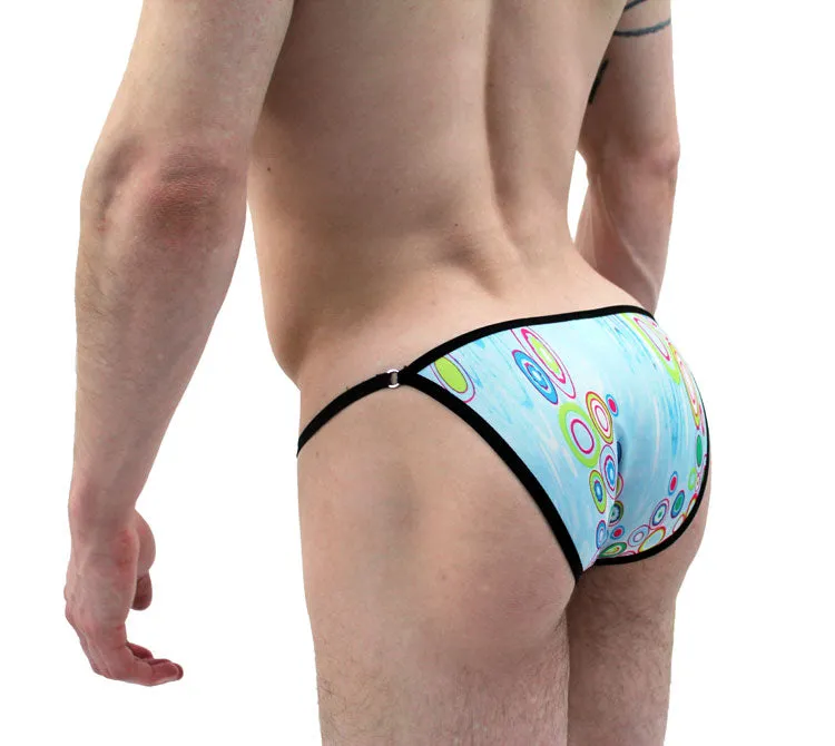 Acrylic Drops String Brief Men's Underwear