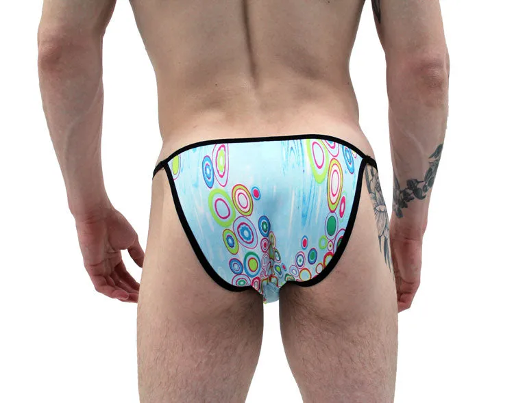 Acrylic Drops String Brief Men's Underwear