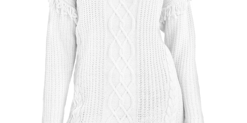 American Rag Junior's Tunic Sweater White