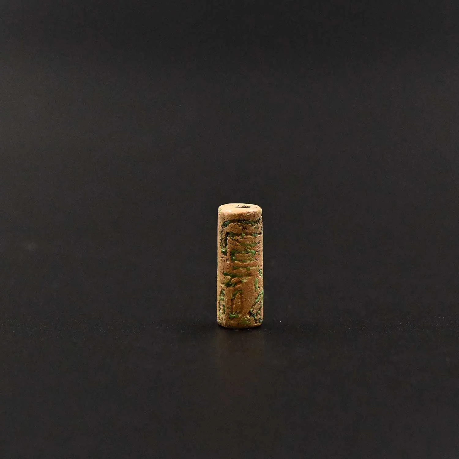 An Egyptian Glazed Steatite Cylinder Seal for King Amenemhat II, 12th Dynasty, ca. 1914-1879/76 BCE