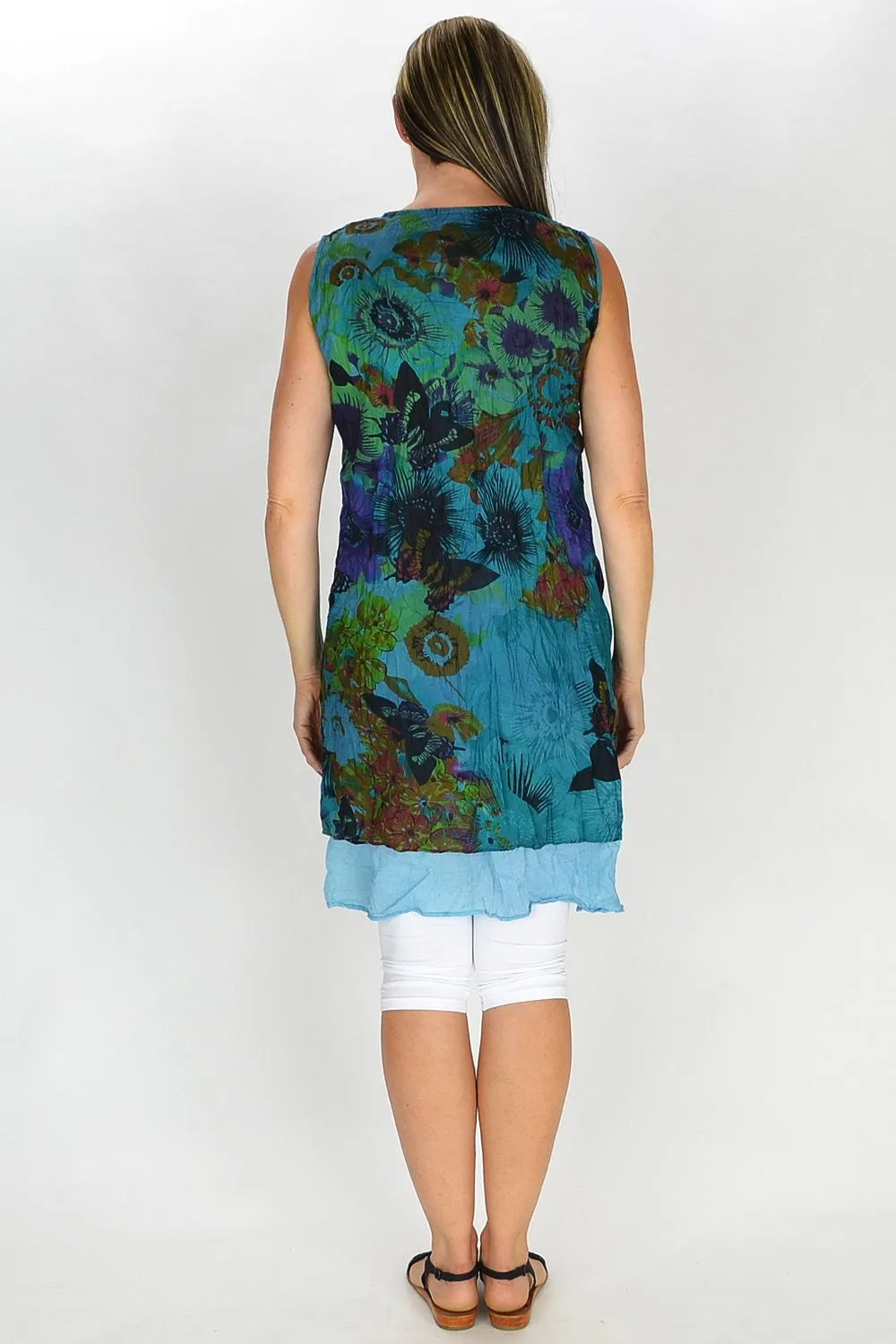 Aqua Blue Anne-Louise Tunic