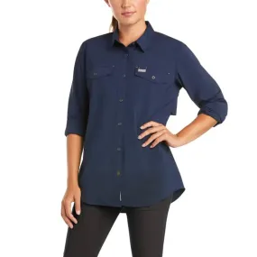 ARIAT - Women's - Rebar Made Tough VentTEK DuraStretch Work Shirt, Navy