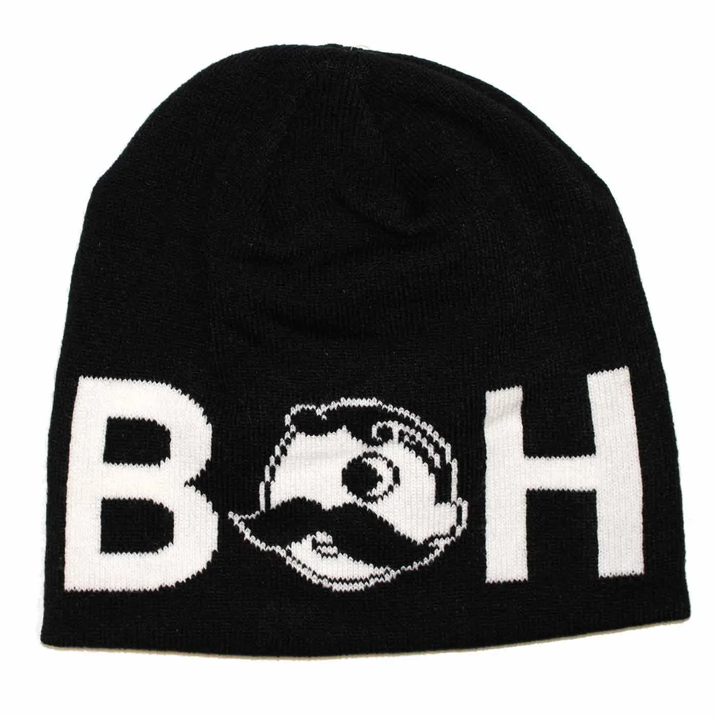 Basic Boh Logo Text (Black) / Knit Beanie Cap