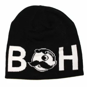 Basic Boh Logo Text (Black) / Knit Beanie Cap