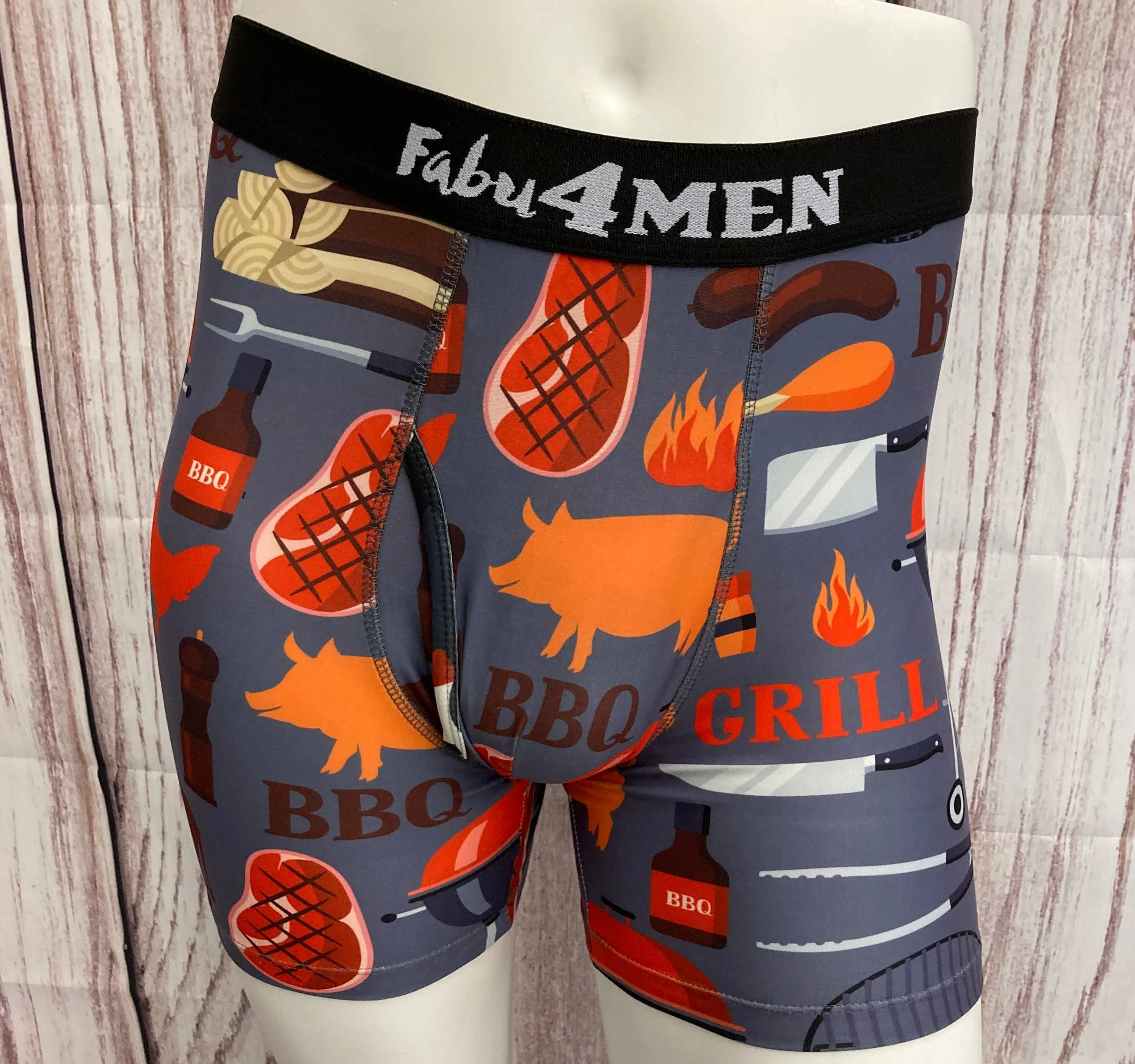 BBQ in Boys Underwear