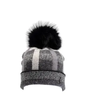 Beki Double Knit Beanie Removable Pom