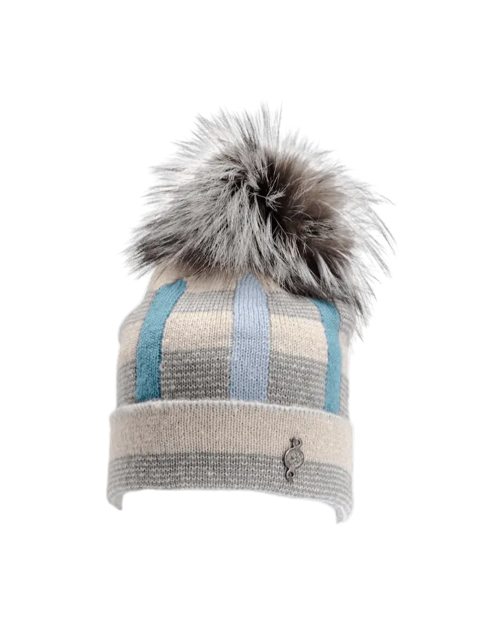 Beki Double Knit Beanie Removable Pom