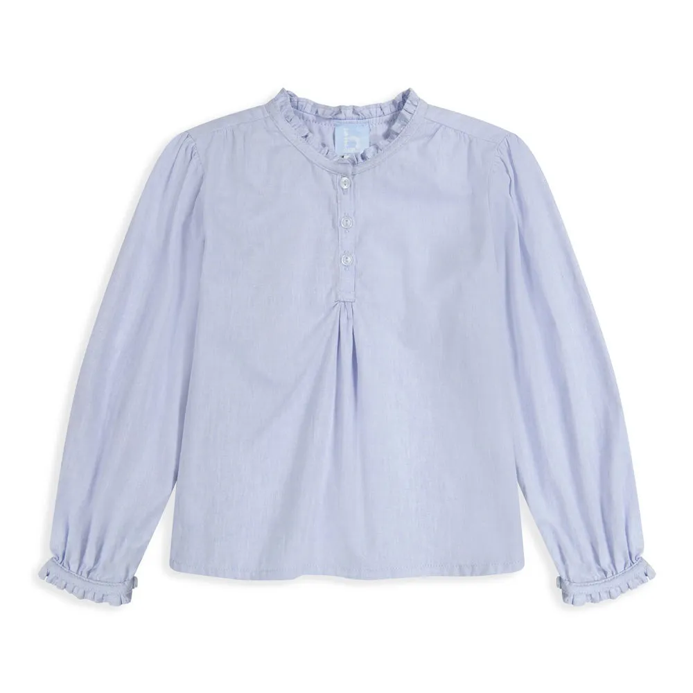 Bella Bliss Blue Chambray Morgan Blouse F224 5109