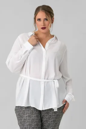 BELTED TUNIC BLOUSE