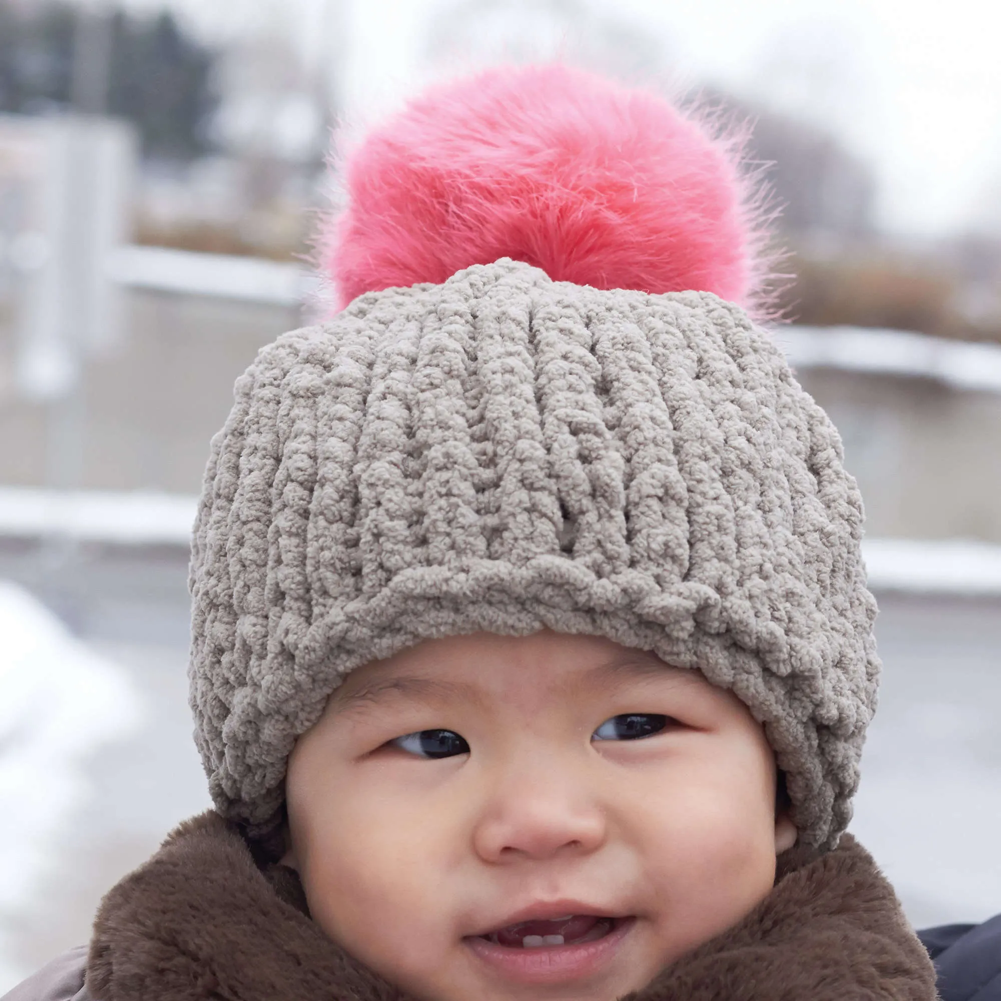 Bernat Knit Big Stitch Baby Hat