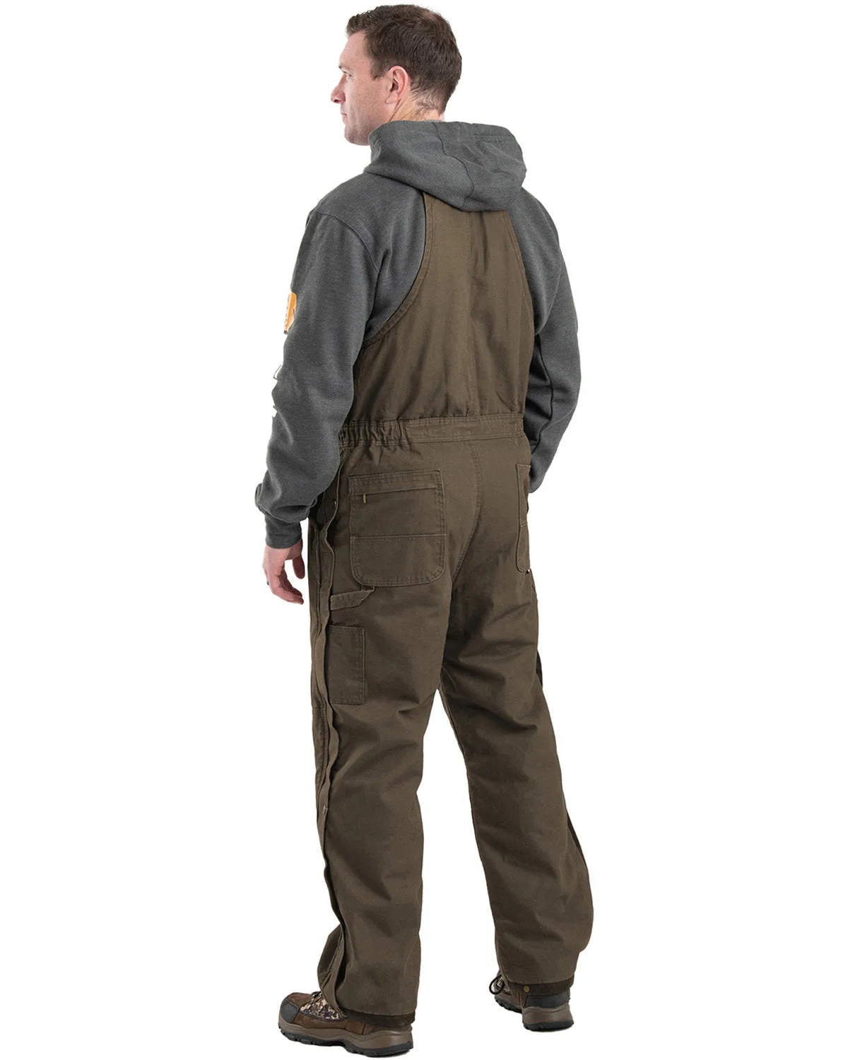 Berne Men's Heartland Insulated Washed Duck Bib Overall