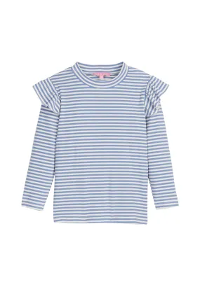 Bisby Sadie Top French Blue Sparkle Stripe BA3011A 5107