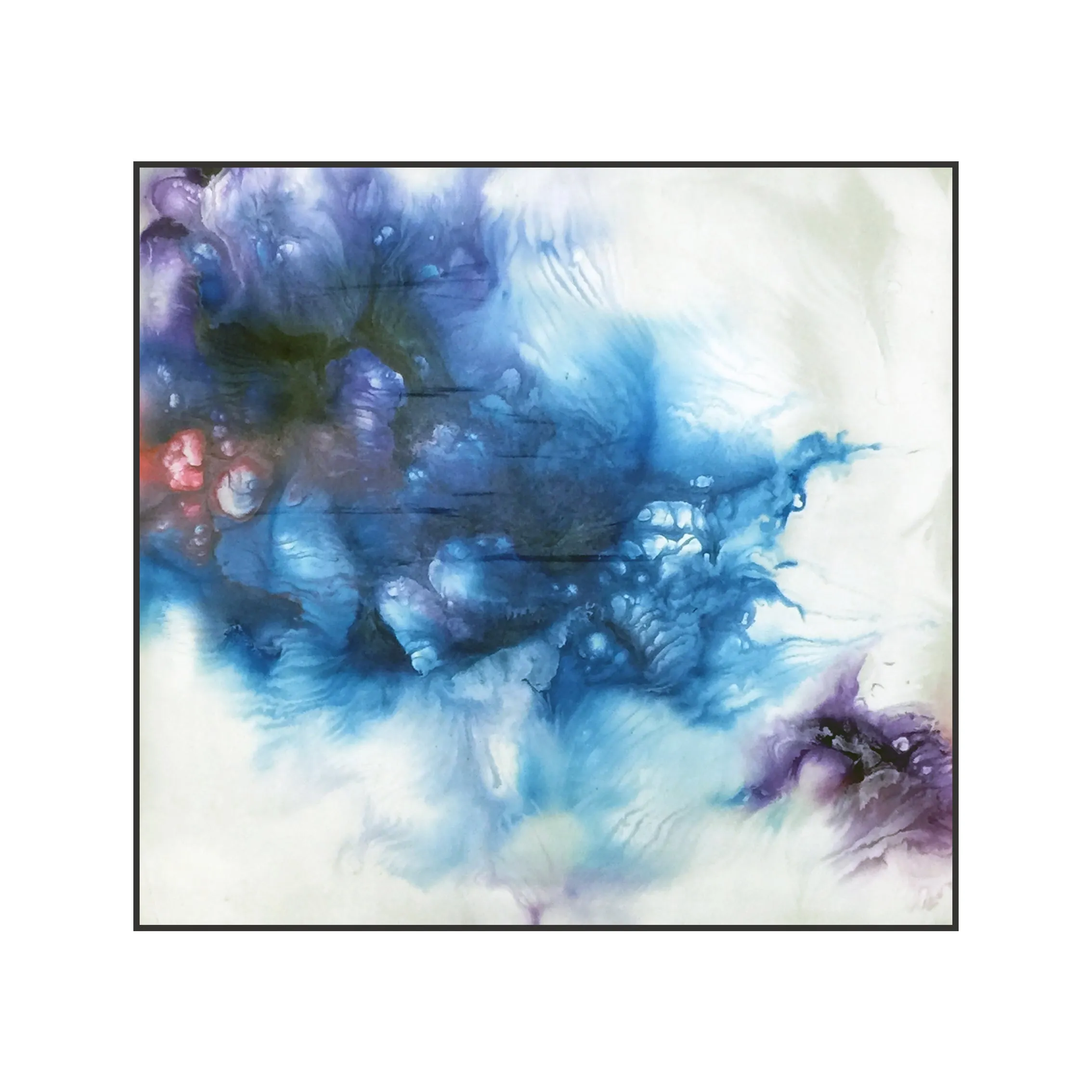 Blue And Gray Abstract Wall Art