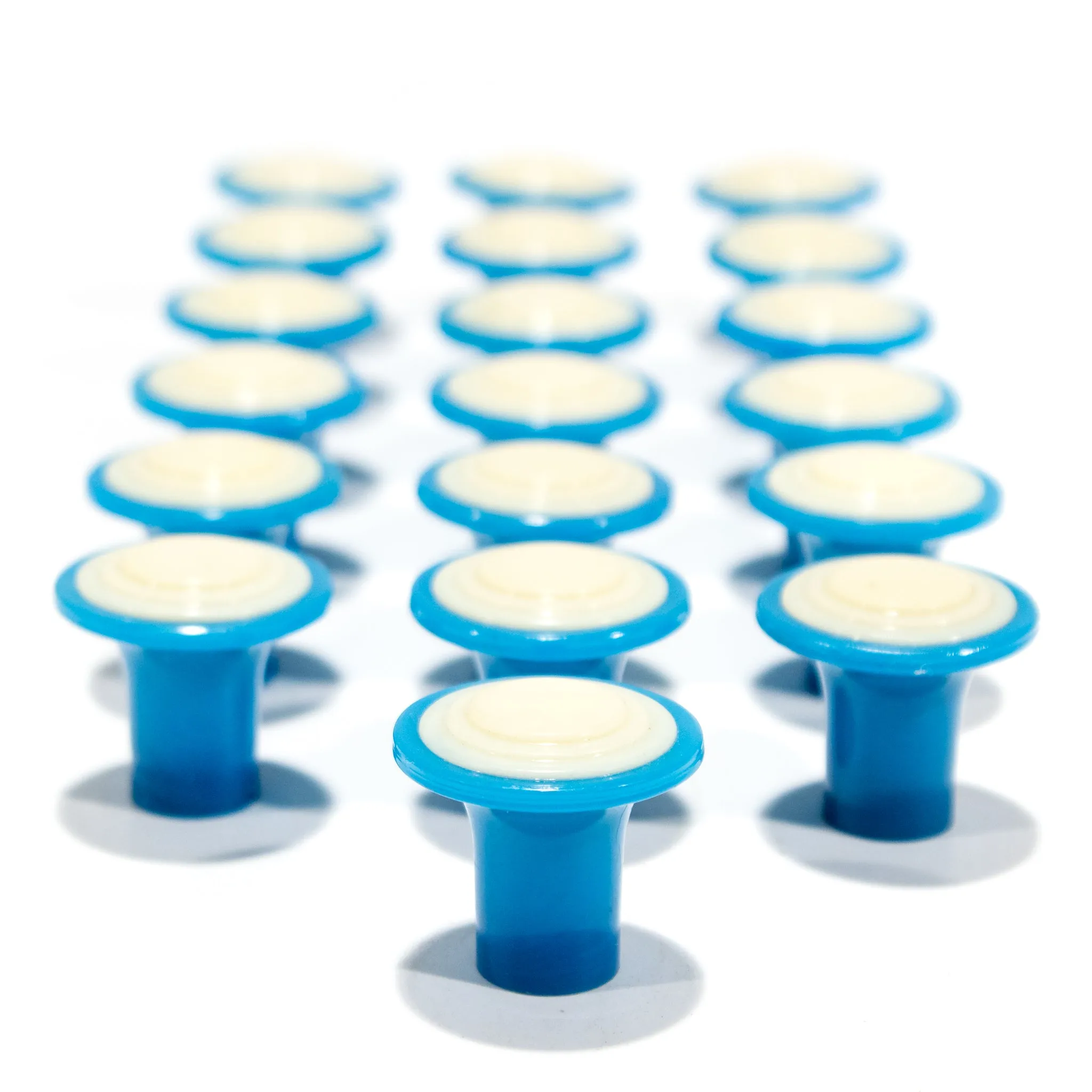 Blue Mid-Century Plastic Knobs/pulls