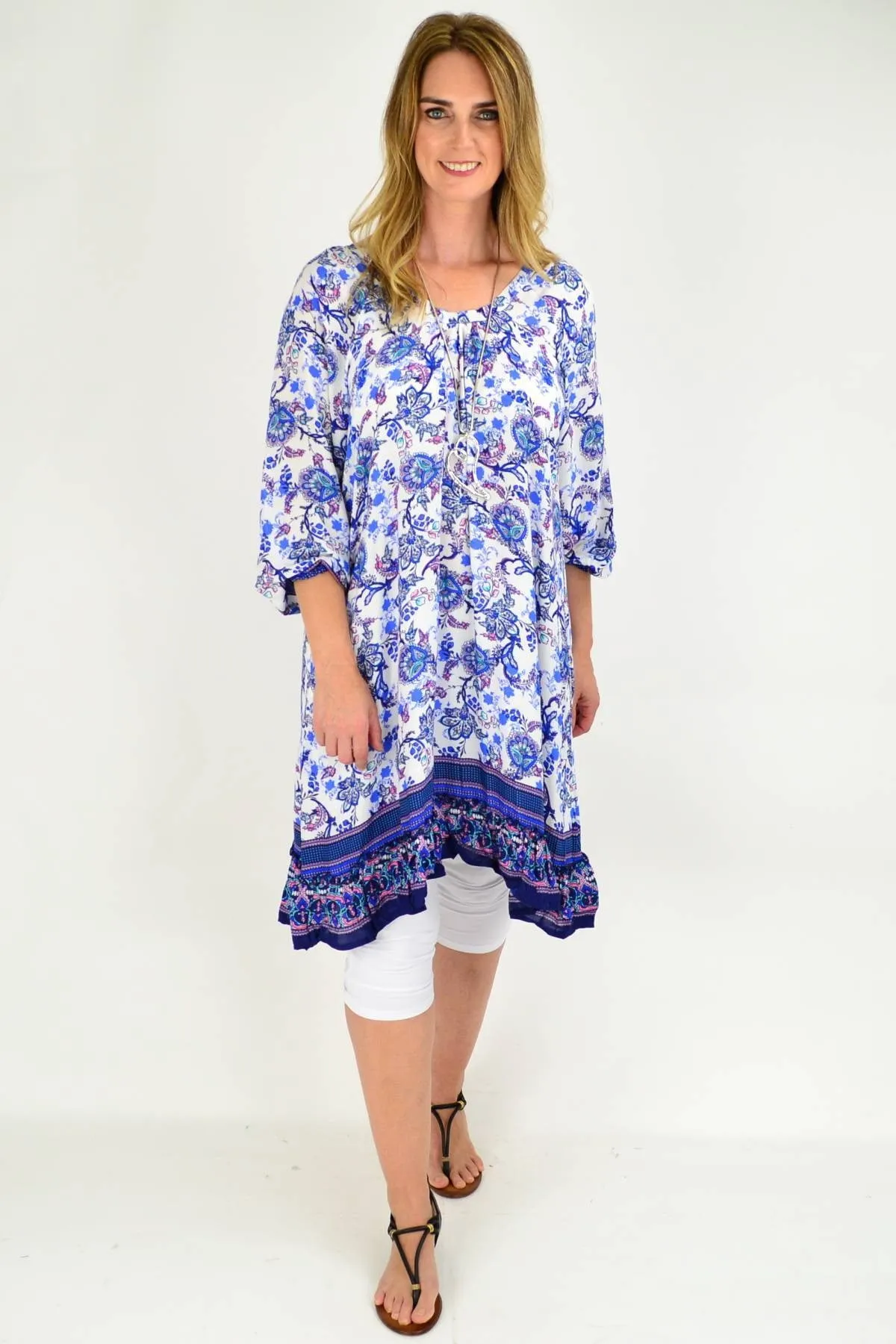 Blue Tammy Tunic Dress