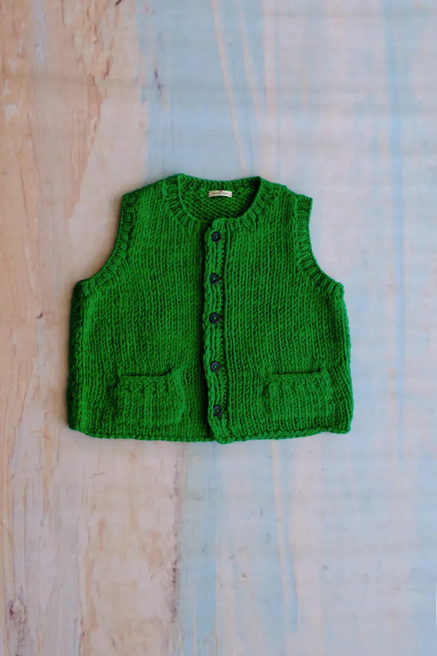 Bobby green wool vest