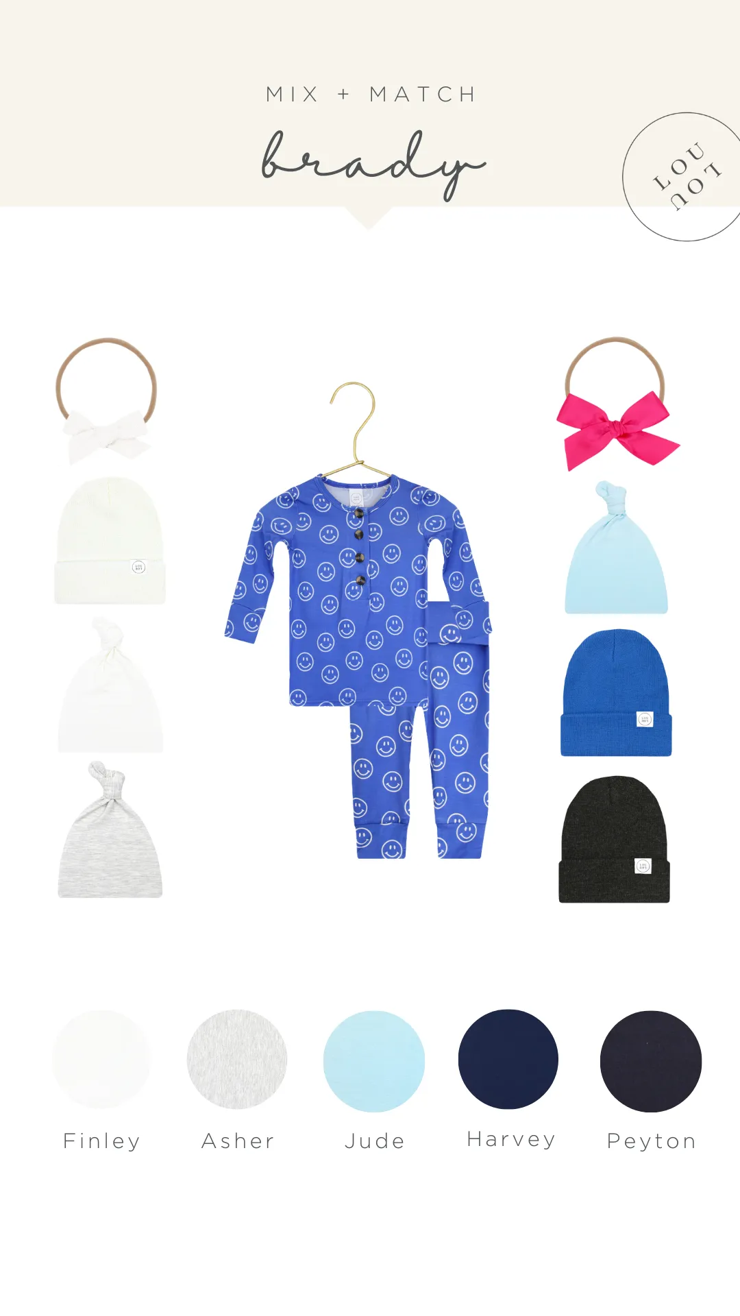 Brady Newborn Hat Bundle (Top   Bottom)