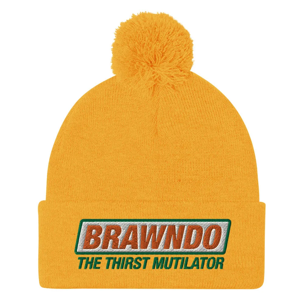 Brawndo The Thirst Mutilator Pom-Pom Beanie