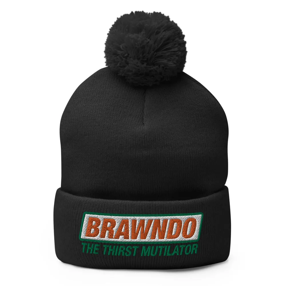 Brawndo The Thirst Mutilator Pom-Pom Beanie