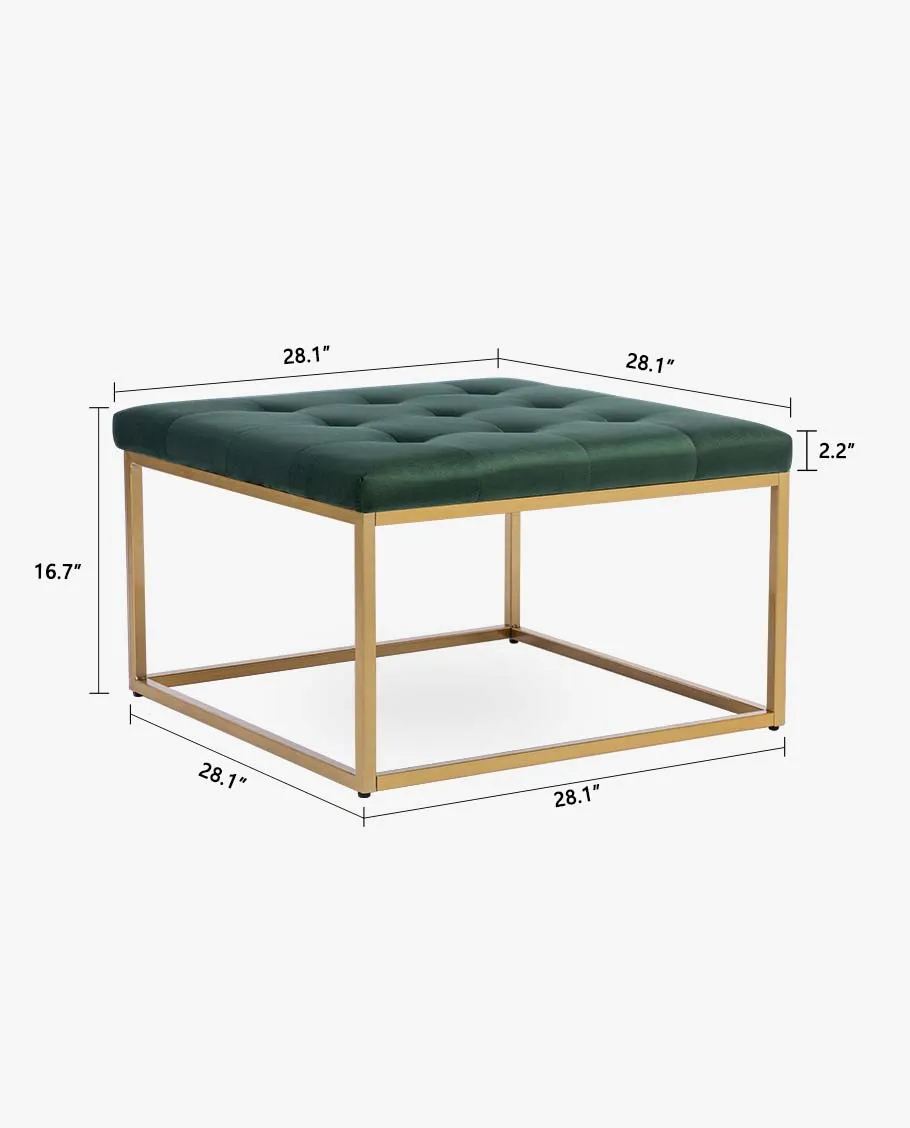 Buffalo Square Tufted Upholstered Ottoman