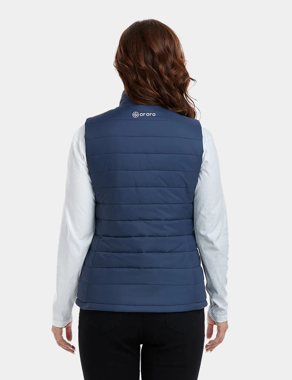 Bundle Deal - Women's Classic Heated Vest (Navy Blue) & Extra Mini 5K Battery