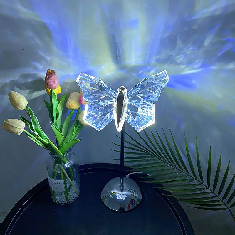 Butterfly Acrylic Shape LED USB Table Lamp - Whimsical Glow