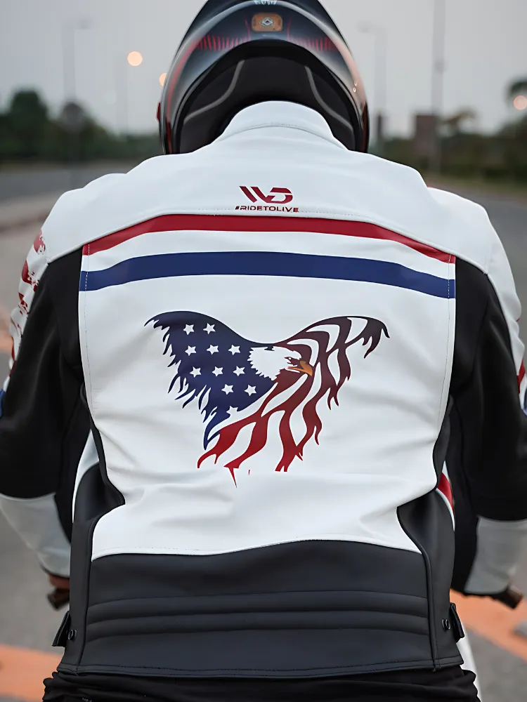 Cafe Racer American Eagle Leather Jacket