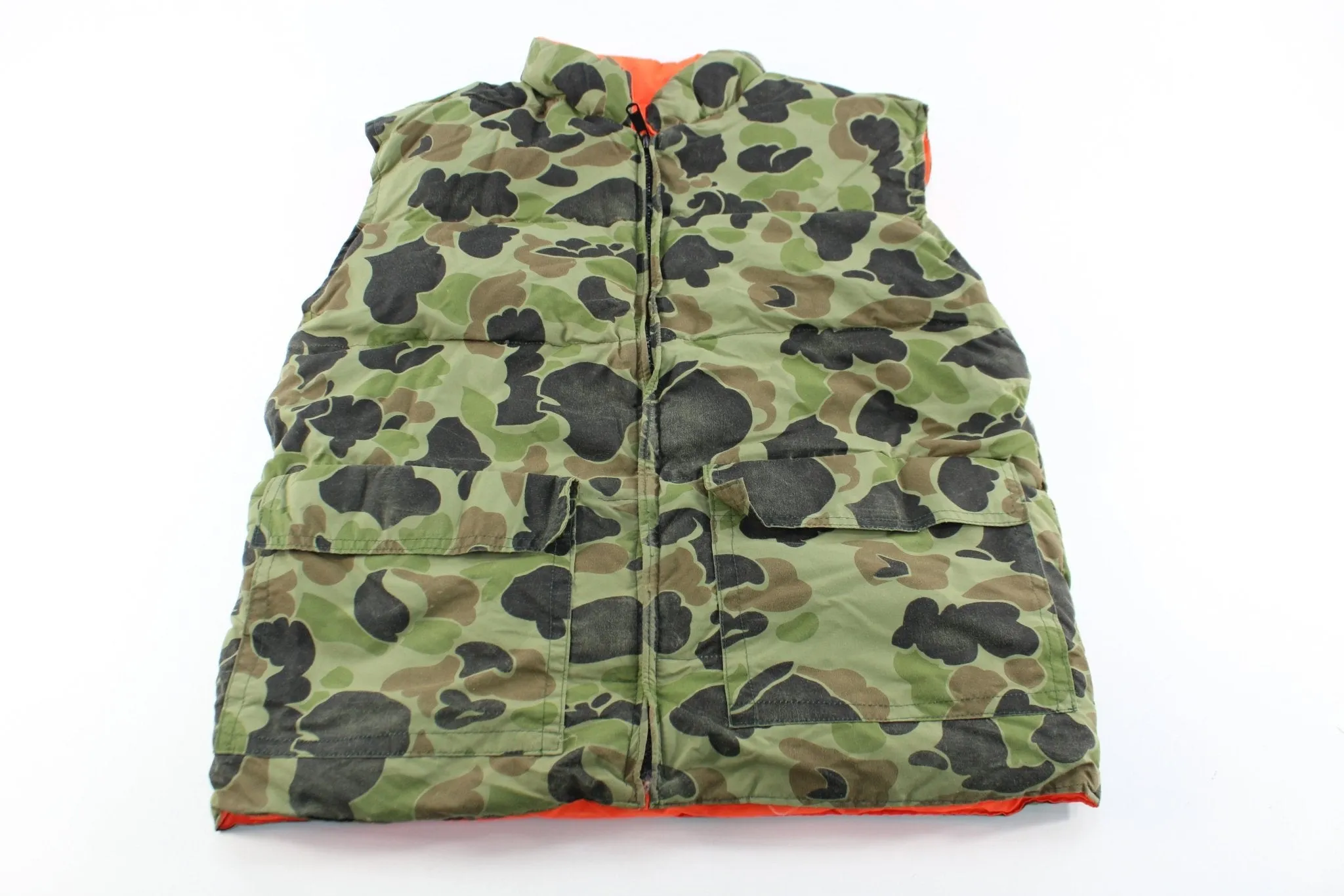 Camo Reversible Hunting Zip Up Vest