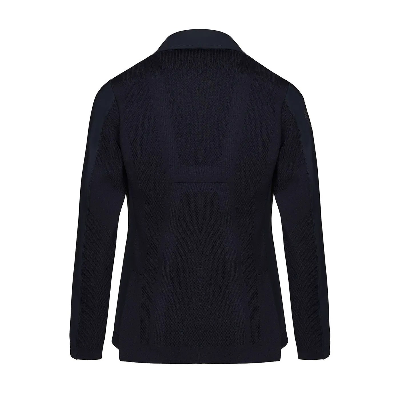 Cavalleria Toscana Men's Tech Knit Zip Show Jacket - Navy