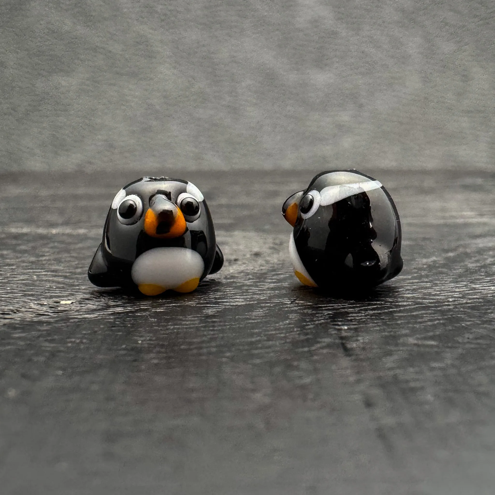 Chibi Handmade Glass Beads - Gentoo Penguin (LB285)