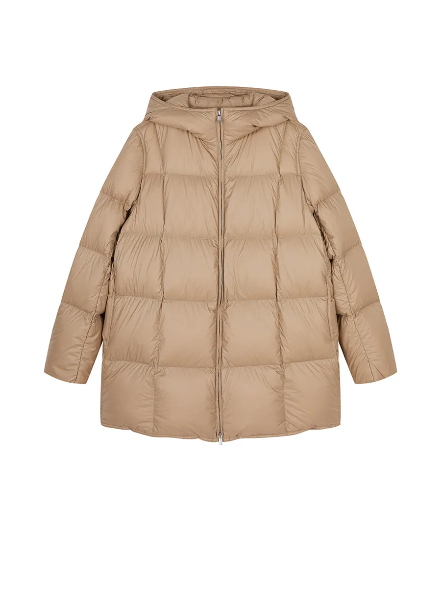 Coat / JNBY Relaxed Hooded Goose Down Jacket