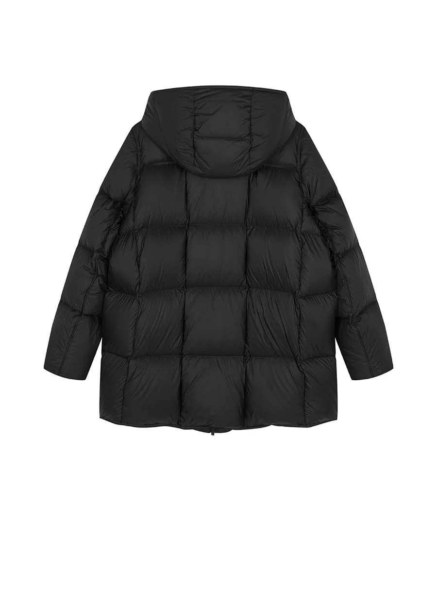 Coat / JNBY Relaxed Hooded Goose Down Jacket