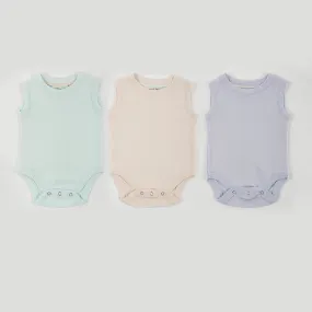 Cotton Baby Onesie Jersey Vest Set | Set of 3