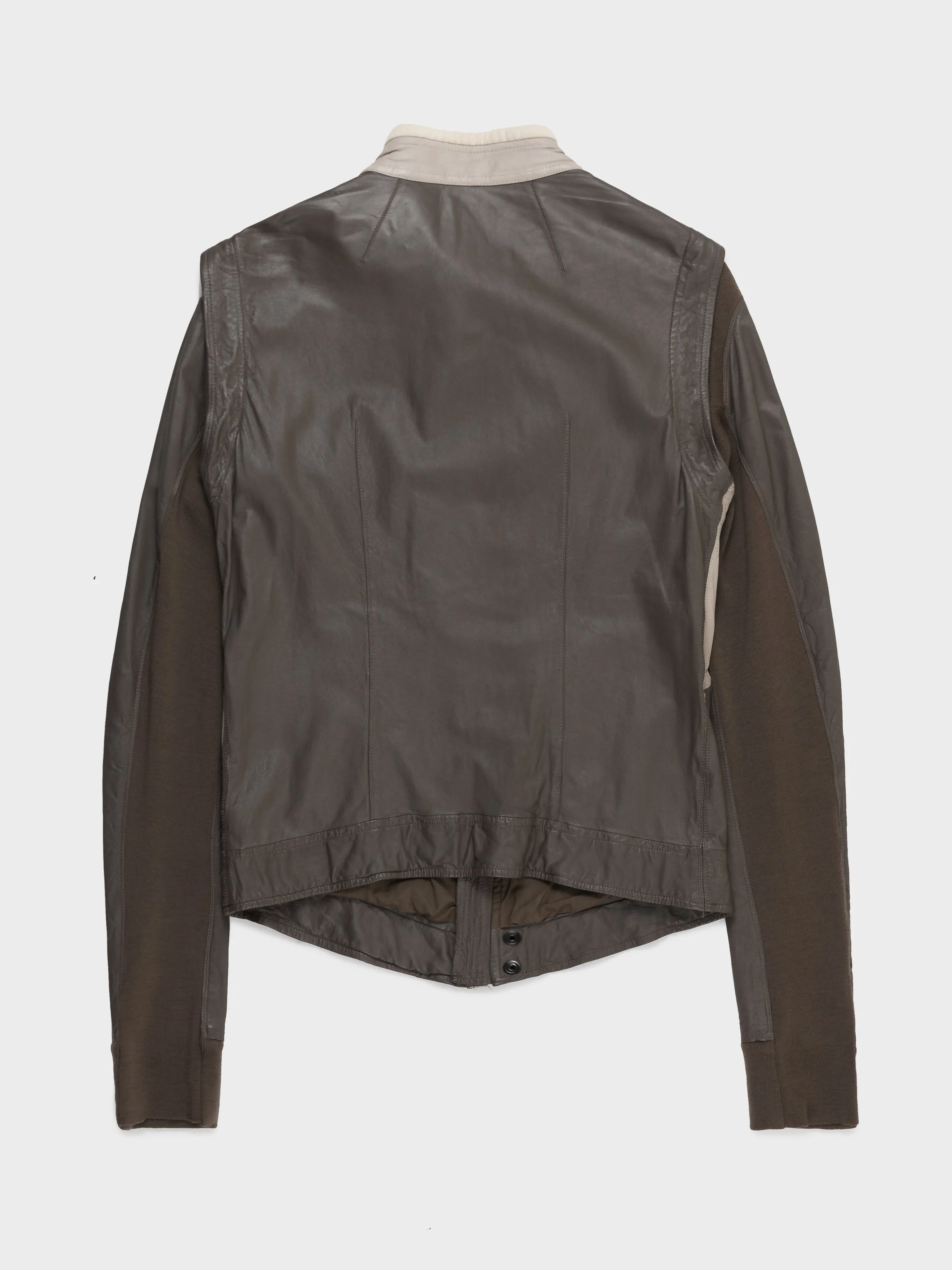 'Creatch' Two-Tone Leather Rider Jacket