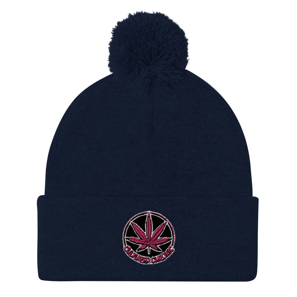 Cultured Chronic Pom-Pom Beanie