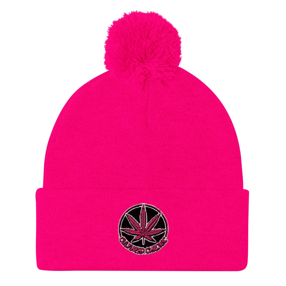 Cultured Chronic Pom-Pom Beanie