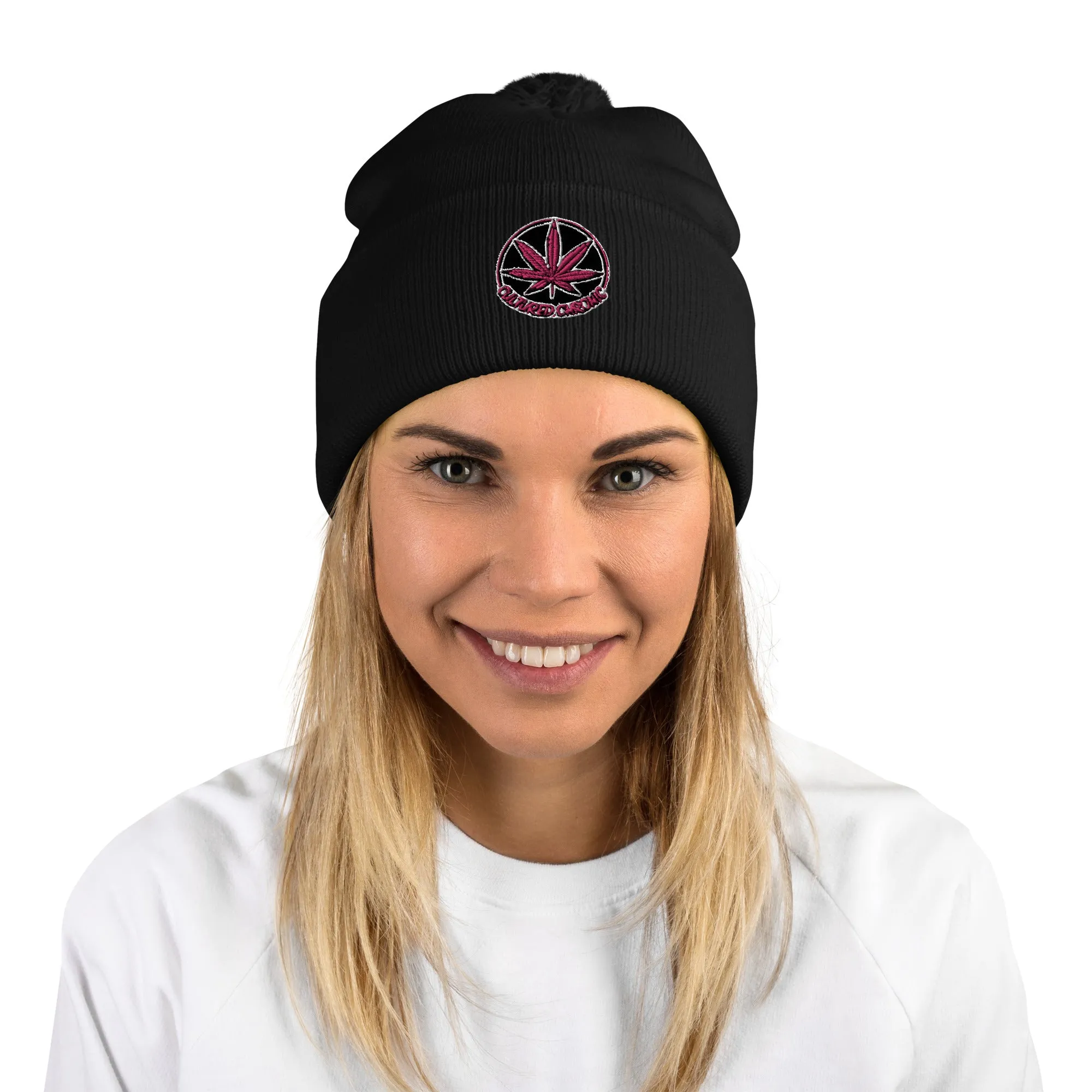 Cultured Chronic Pom-Pom Beanie