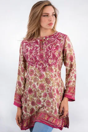 Deena Rose Silk Tunic Top