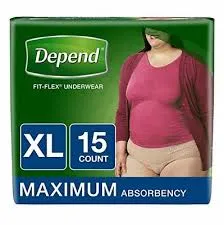 Depend Fit-Flex Incontinence Underwear for Women, Maximum Absorbency.