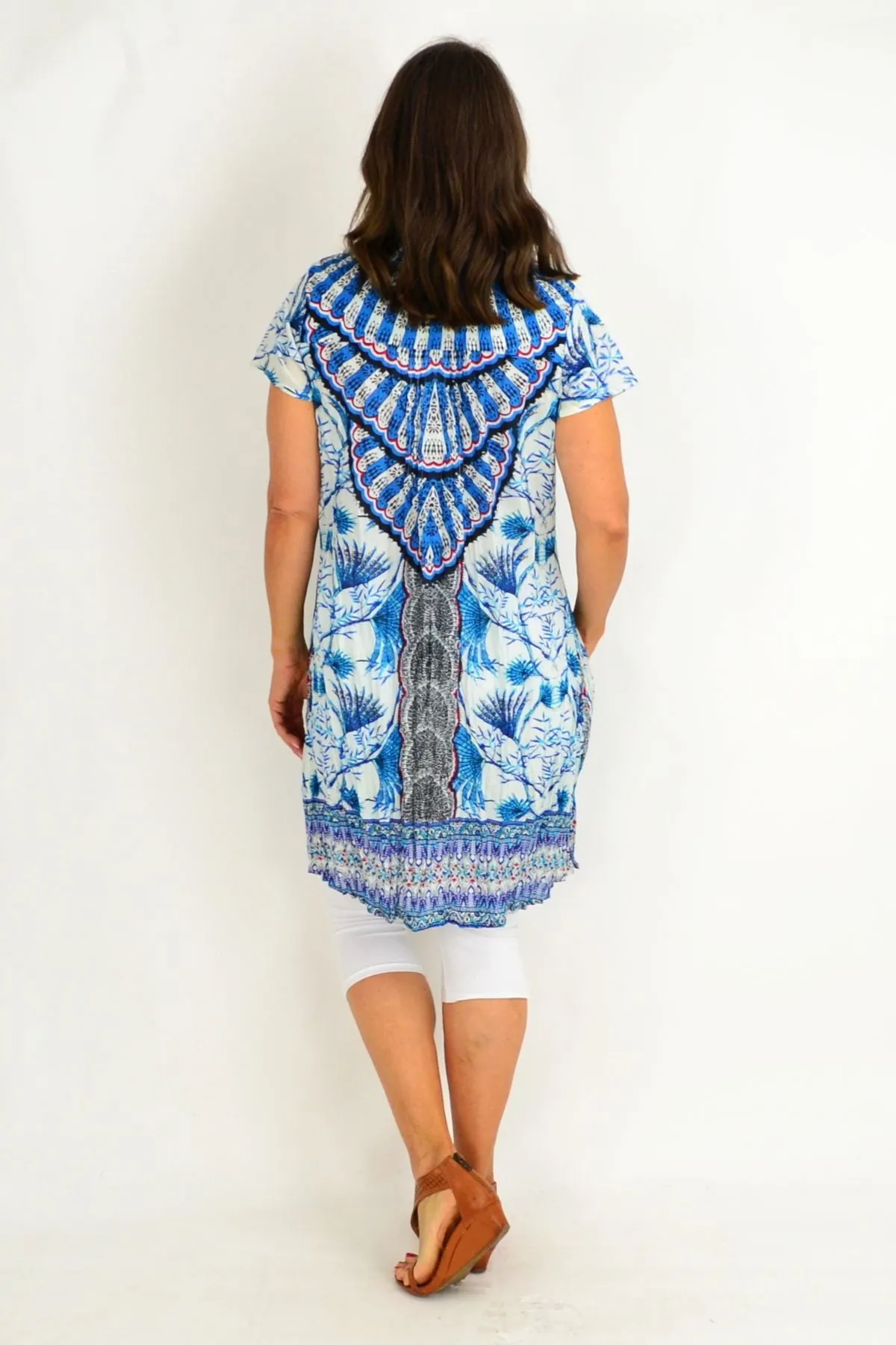 Dream Catcher Blue Tunic Top