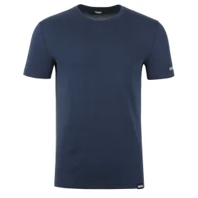 Dsquared2 Small Written Logo T Shirt in Avio Blue