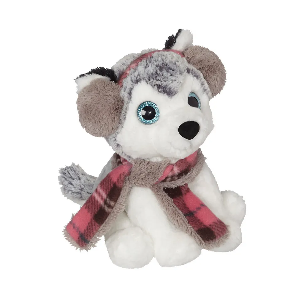 Duffy Husky with Pink Ear Muff 8"