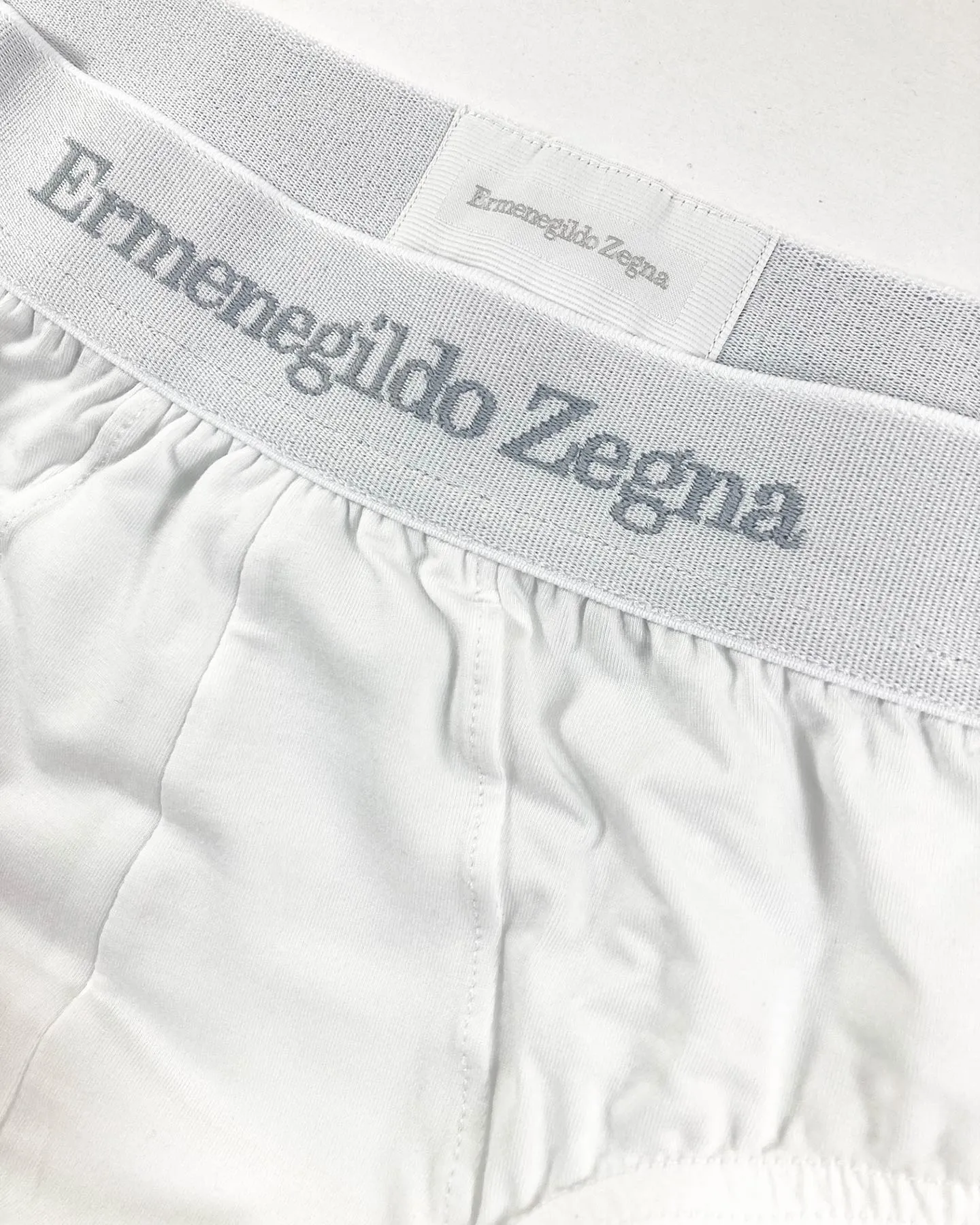 Ermenegildo Zegna Underwear White Stretch Cotton Midi Brief XXL